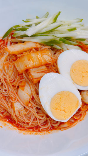 キムチビビンミョン｜韓国キムチ混ぜそうめんの簡単な作り方｜JUHOLY