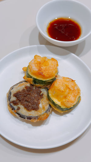 カジジョン（ナスチヂミ）｜ひき肉をのせた韓国なす料理の作り方｜JUHOLY