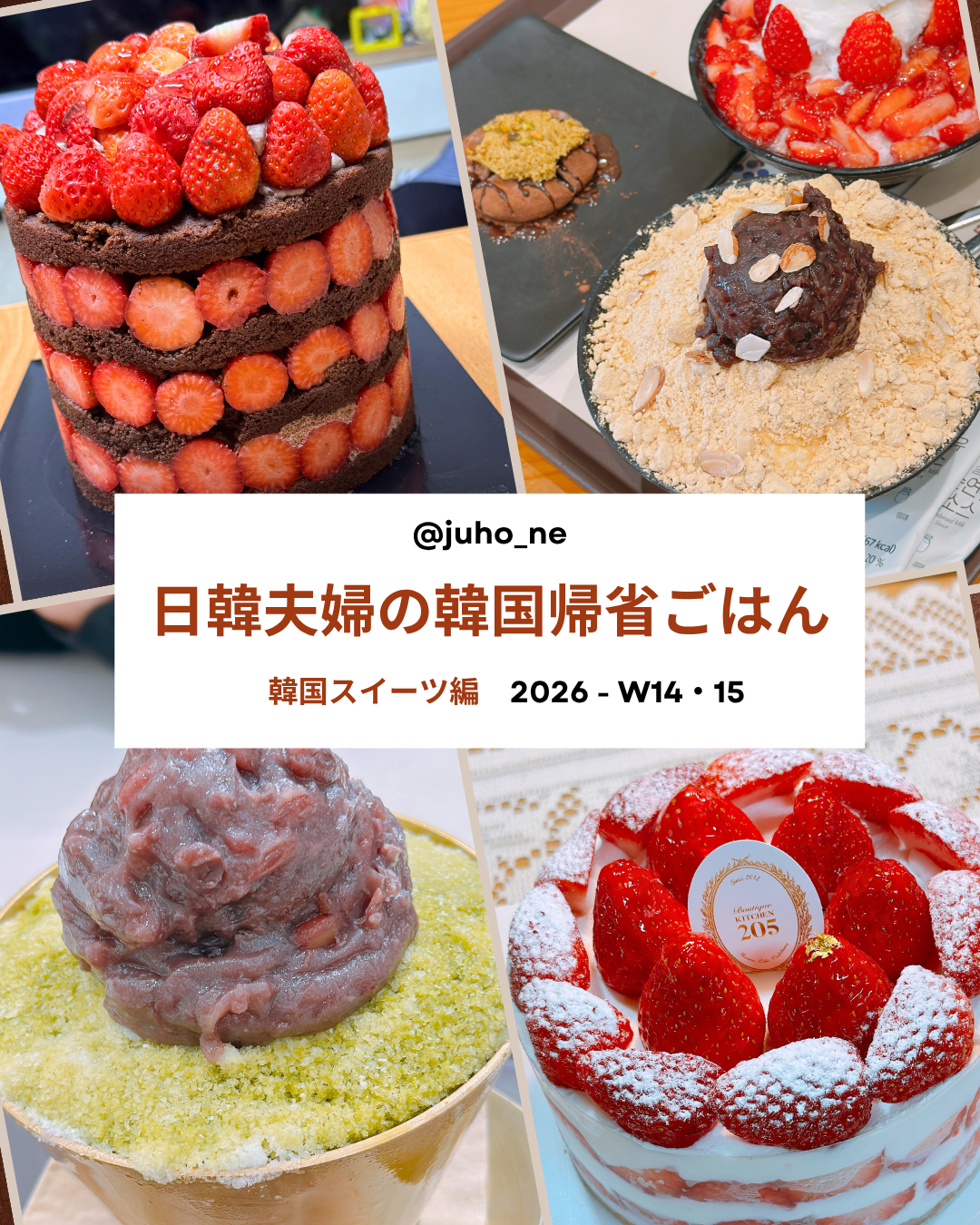 韓国帰省スイーツまとめ｜日韓夫婦JUHOLYの韓国スイーツ編
