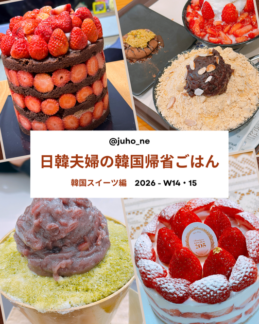 韓国帰省スイーツまとめ｜日韓夫婦JUHOLYの韓国スイーツ編