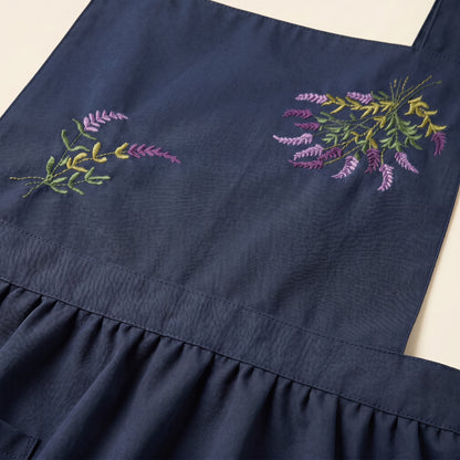 チマチョゴリ風 花刺繍エプロン