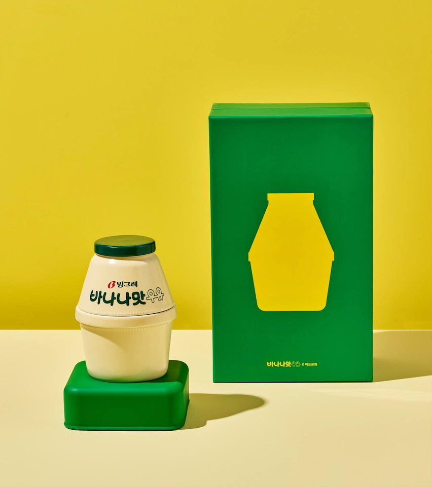 ビングレ バナナ・いちごミルク 食器セット(5P)｜1人用｜陶磁器｜韓国製